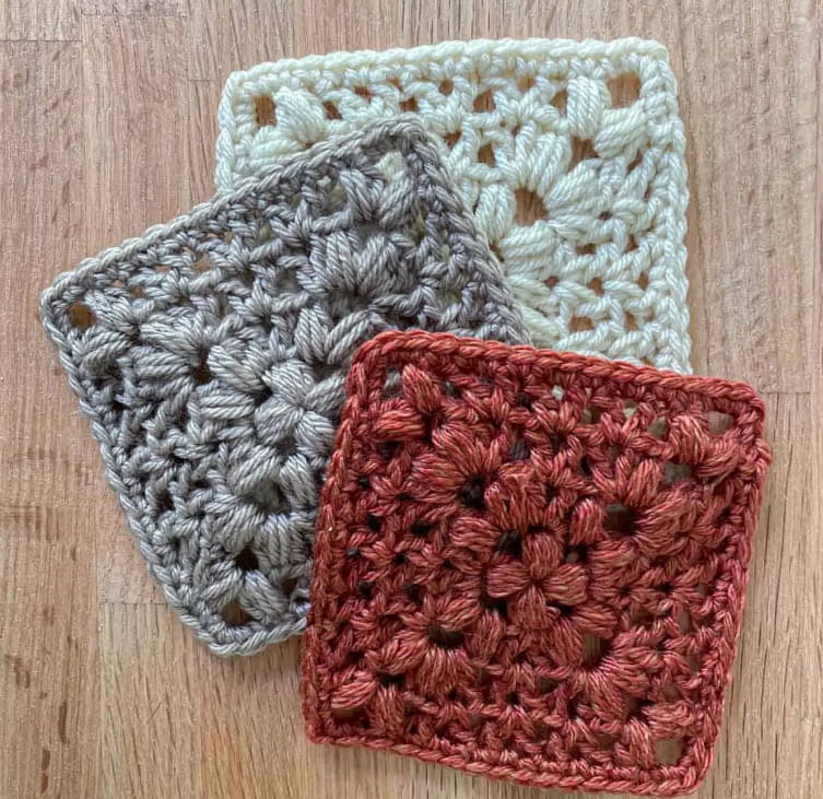 Waffle Stitch Granny Square